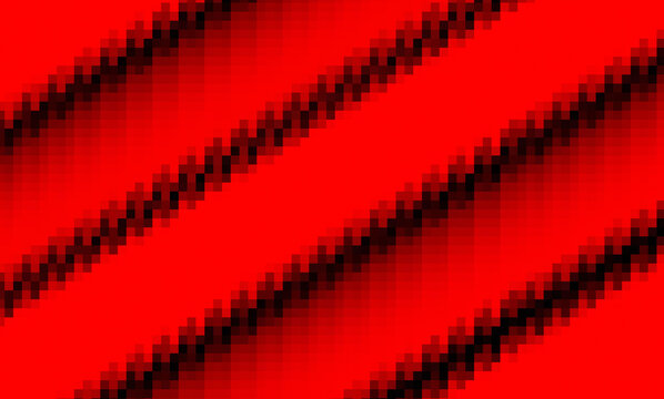 Abstract red and black pixelated diagonal gradient background, pixel texture pattern, modern digital mosaic art for banner backdrop