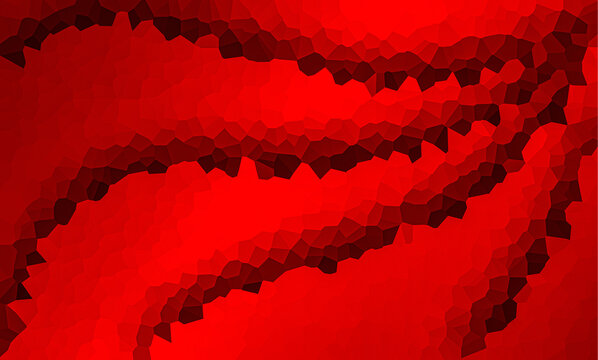Abstract red crystal polygon background, low poly geometric banner, dark ruby red textured wallpaper for web design