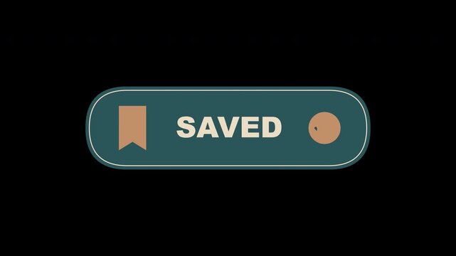 Button with bookmark icon and checkmark indicating saved status