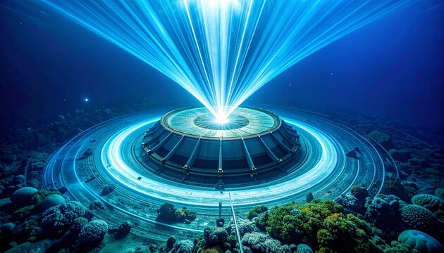 Underwater Portal - A Sci-Fi Gateway to Another Dimension.
