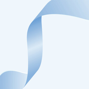 Soft Blue Wave Ribbon Background
