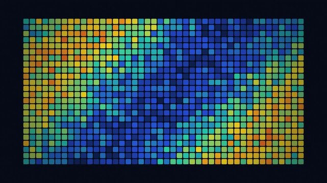 Heatmap Grid Color Wave