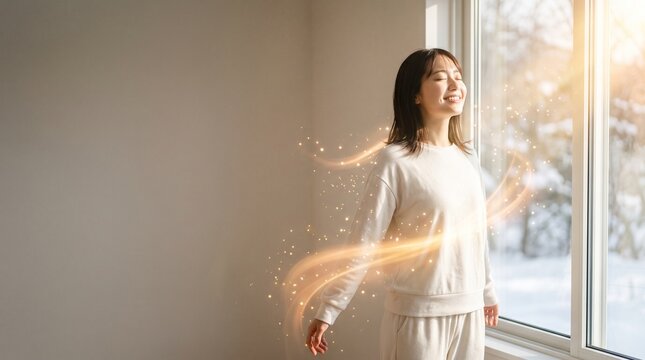 朝日のぬくもりを浴びて、冬の心身を目覚めさせるルーティン