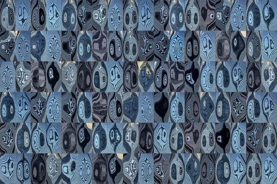 Window Reflections of  a Skyscaper  (Composite of 54 images)