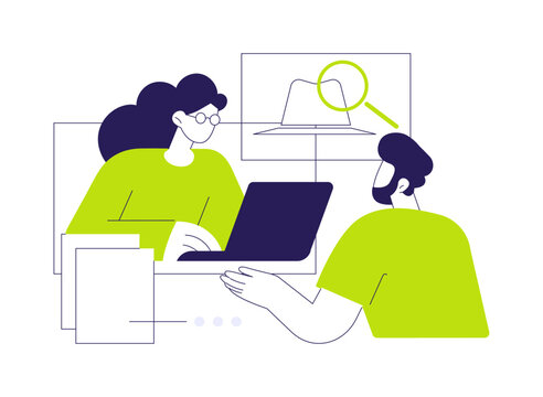 Interview people isolated cartoon vector illustrations.