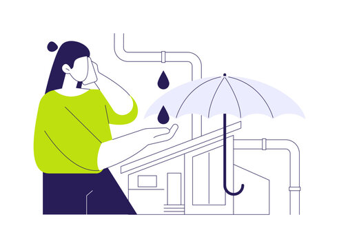 Property insurance case isolated cartoon vector illustrations.
