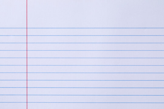 Close-up of blank lined paper