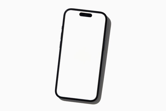 Blank smart phone on white background