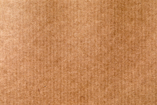 Close-up of brown corrugated cardboard
