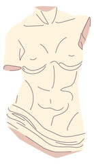 Armless statue. Ancient culture museum monument icon © ssstocker