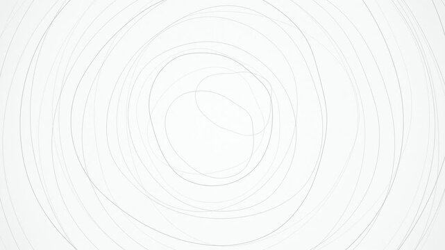 Pencil line concentric oval loops seamless motion background
