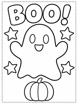 happy halloween coloring sheet printable for kids - coloring pages