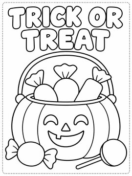 happy halloween coloring sheet printable for kids - coloring pages