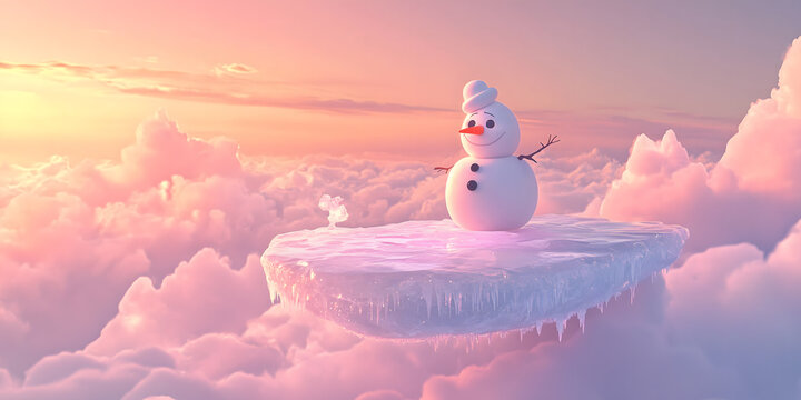 Snowman Above the Clouds