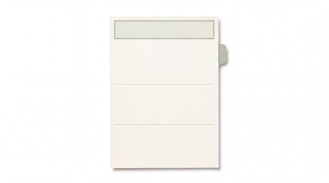 A clean, minimalist graphic of an open file folder with a tab, ready for organization or information.