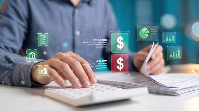 Accountants analyze company financial statements through budget planning, revenue tracking, cost control strategies, profitability assessment, and comprehensive business performance evaluation.