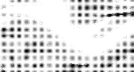 Obraz na płótnie Canvas Wave abstract halftone dots pattern. Vector illustration 