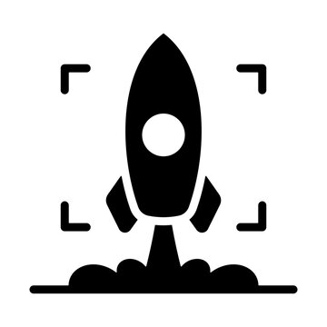 Startup Ecosystem Icon - Solid Black