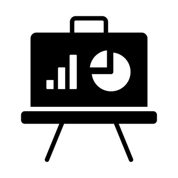 Presentation Icon -Solid Black