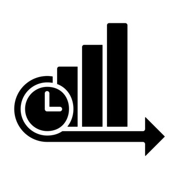 Business Agility Icon - Solid Black