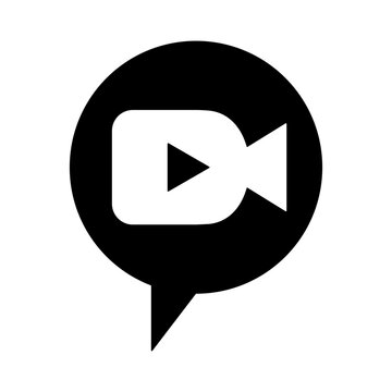 Webinar Icon - Solid Black