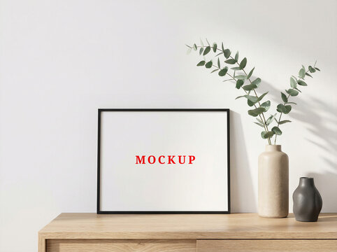 Blank Empty Frame Mockup with Space