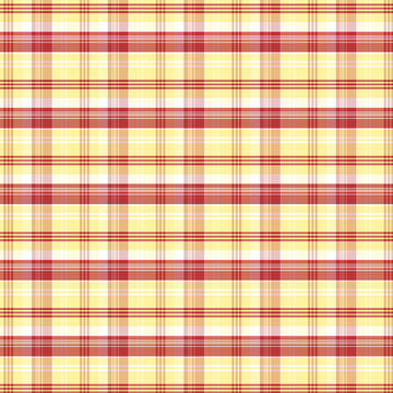 Vibrant festive holiday plaid fabric texture seamless vector style background pattern