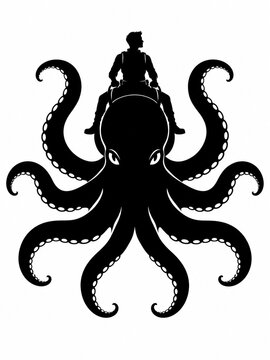 Octopus shilloutte