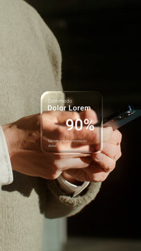Vertical Liquid Glass Widget 06