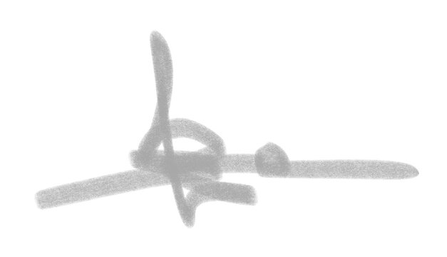 gray scribble crayon brush stroke isolated on transparent background