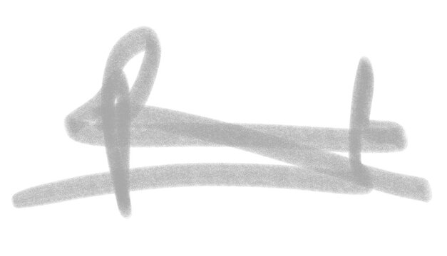 gray scribble crayon brush stroke isolated on transparent background