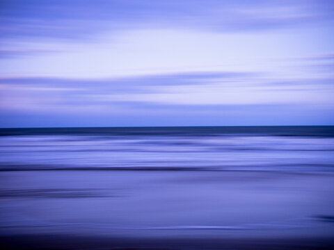 Abstract purple sea and sky