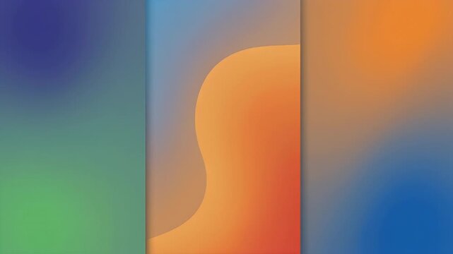 A grid of nine blurred gradient backgrounds with organic curved shapes.