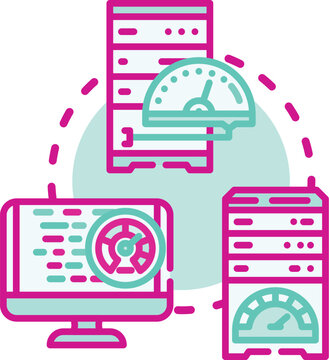 Stronger system performance stability concept. Availability consistency, robustness optimization, resilience durability icon vector illustration