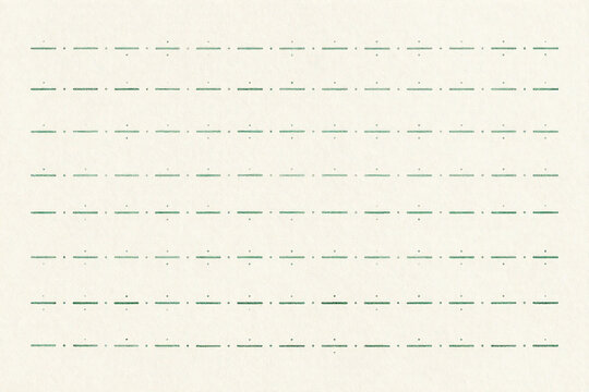 Morse code dash and dot abstract background with muted ink green parchment rhythm