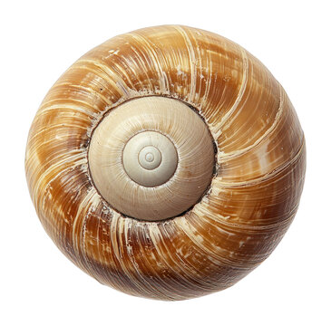 PNG Spiral shell with natural patterns.