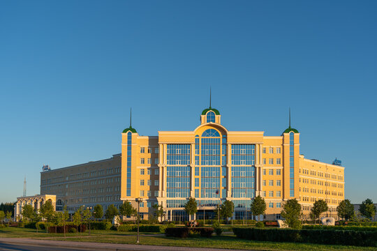 Wide view of the Gazprom Transgaz Ukhta administrative building