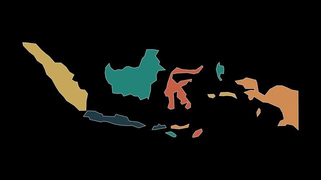 Indonesia Regional Map Animation