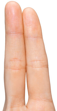 Two fingers held together in a gesture