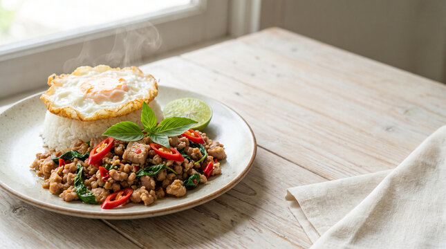 Pad Krapow Moo: Iconic Thai Minced Pork Basil Dish