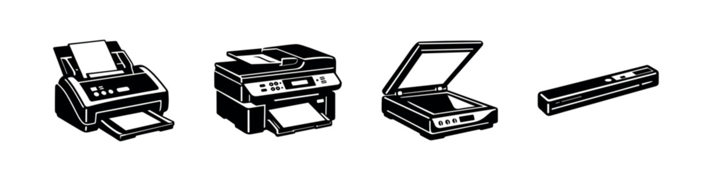 Illustrated Scanners and Printers