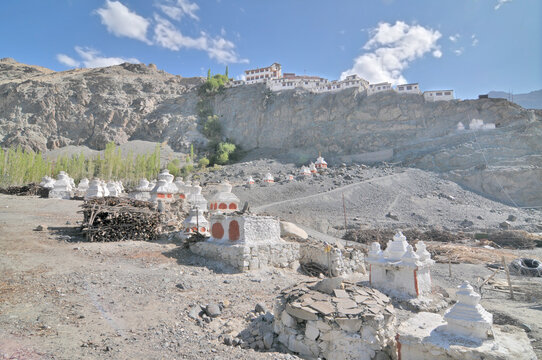 Diskit Monastery also known as Deskit Gompa or Diskit Gompa  - the oldest and largest Buddhist monastery  in the Nubra Valley of Ladakh, India.