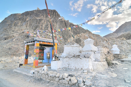 Diskit Monastery also known as Deskit Gompa or Diskit Gompa  - the oldest and largest Buddhist monastery  in the Nubra Valley of Ladakh, India.