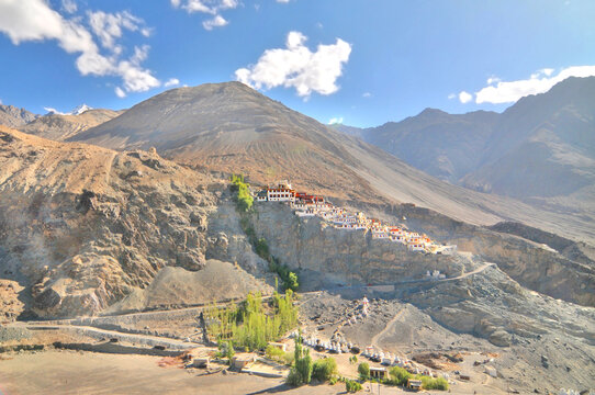 Diskit Monastery also known as Deskit Gompa or Diskit Gompa  - the oldest and largest Buddhist monastery  in the Nubra Valley of Ladakh, India.