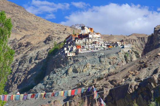 Diskit Monastery also known as Deskit Gompa or Diskit Gompa  - the oldest and largest Buddhist monastery  in the Nubra Valley of Ladakh, India.