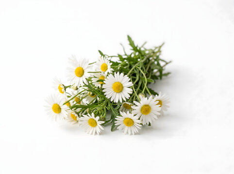 Dasy on white background