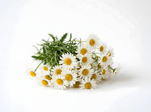 easter egg with flowers,Dasy flowers on white background
