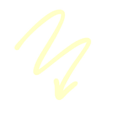 A yellow zigzag arrow pointing downwards on a white background