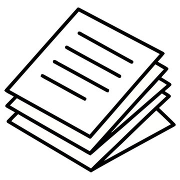 Stack of papers icon