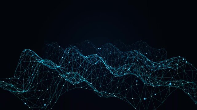 Abstract ✏️ Edit: Neural Cyber Mesh Landscape - Small Nodes Seamles...